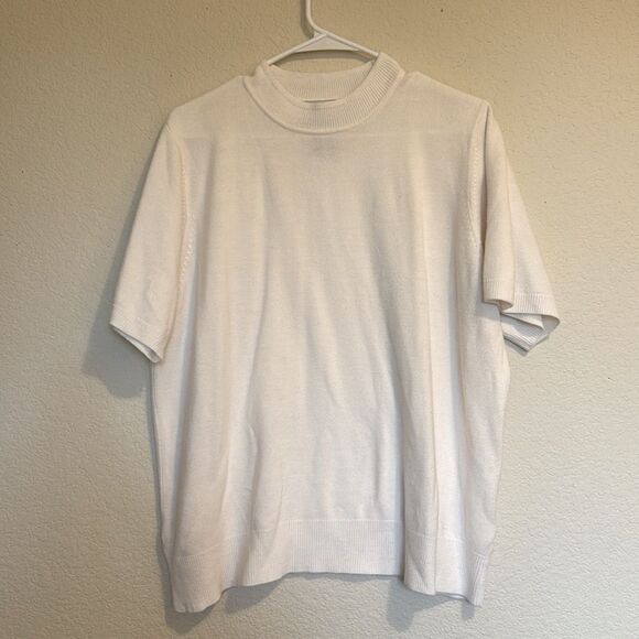 Sag Harbor | Vintage Tee Sweater Cream Size Medium - Picture 5 of 6